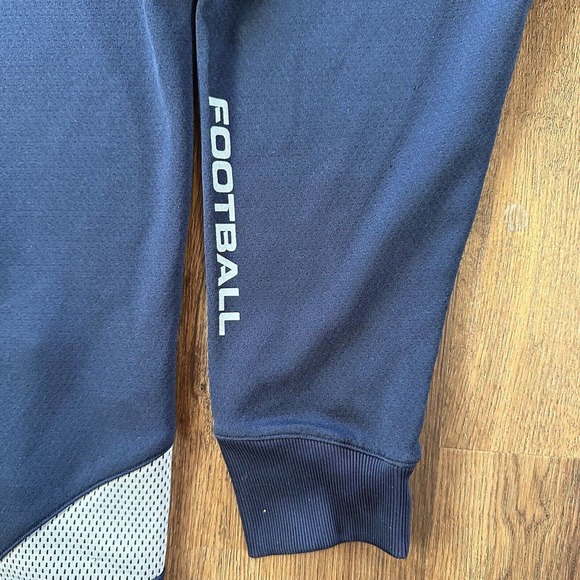Under Armour Mens Hoodie Size Small Coldgear Navy Blue Pullover Football Active - Picture 8 of 12
